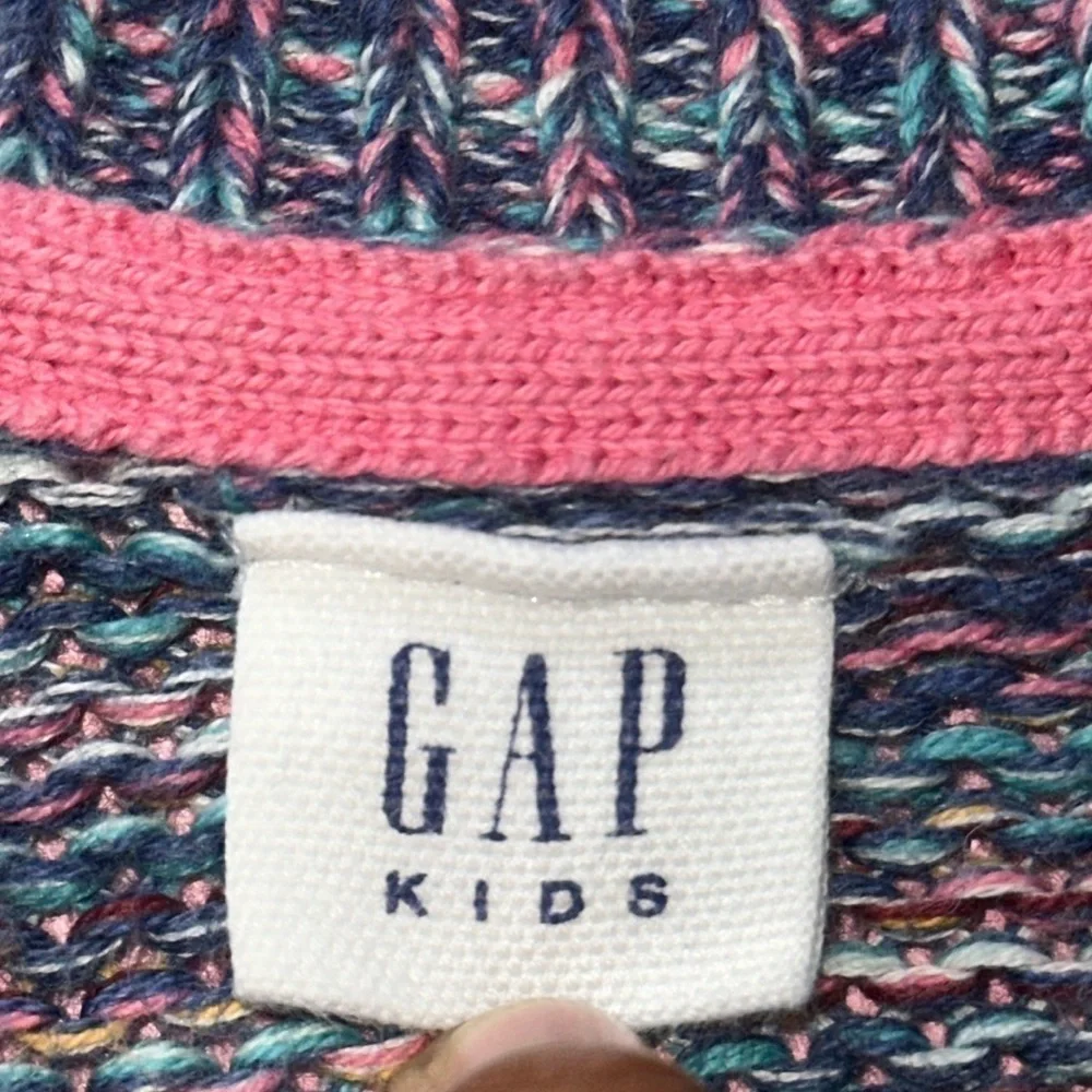 GAP (KIDS) Multicolored 3/4 Sleeve Cardigan Size M (8)